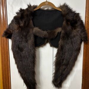Elegant Mink Fur Stole with Clasps